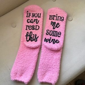 Fuzzy funny socks